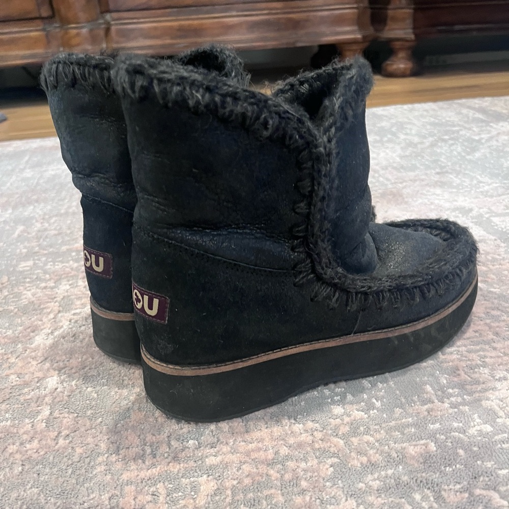 Mou Mou Running Eskimo 18 BOOTS black